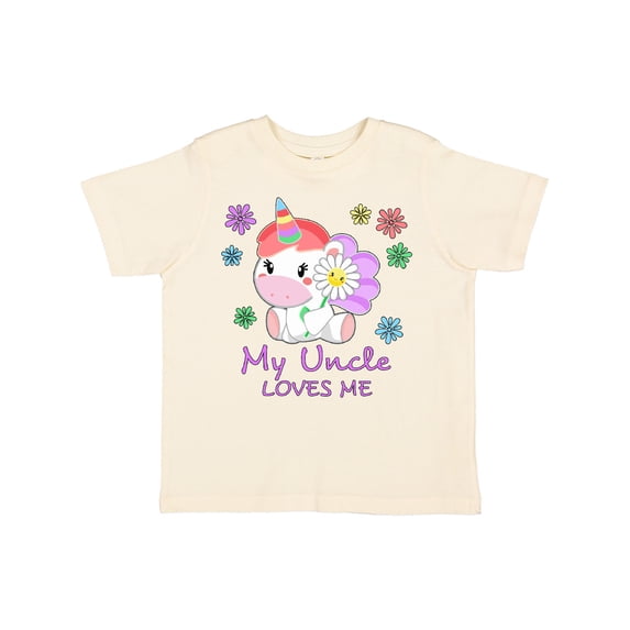 Inktastic My Uncle Loves Me- cute unicorn Boys or Girls Toddler T-Shirt