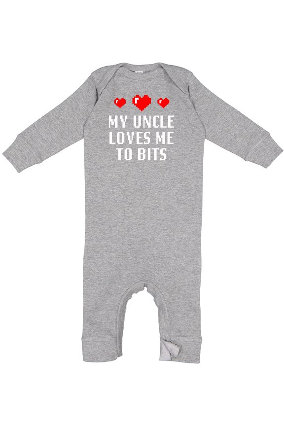 My Uncle Loves Me to Bits Baby Romper Coveralls