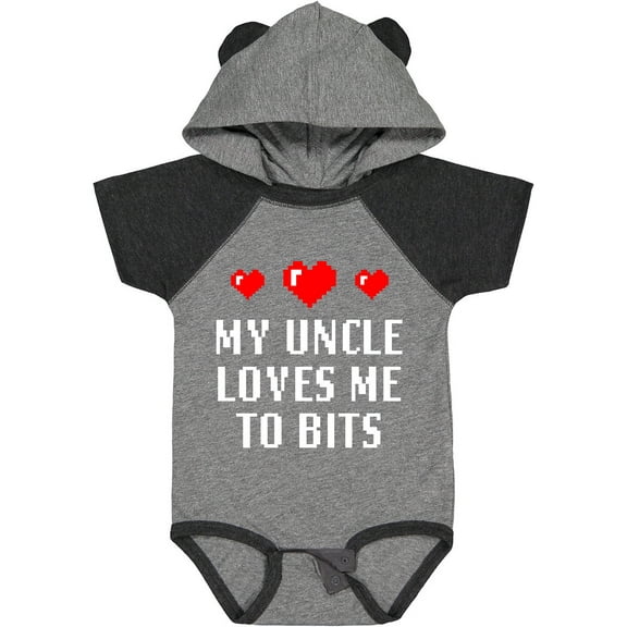 Inktastic My Uncle Loves Me to Bits Boys or Girls Baby Bodysuit