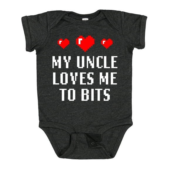 Inktastic My Uncle Loves Me to Bits Boys or Girls Baby Bodysuit