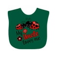 thumbnail image 1 of Inktastic My Uncle Loves Me with Cute Ladybugs Boys or Girls Baby Bib, 1 of 4