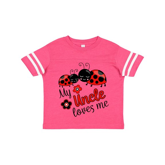 Inktastic My Uncle Loves Me with Cute Ladybugs Boys or Girls Toddler T-Shirt