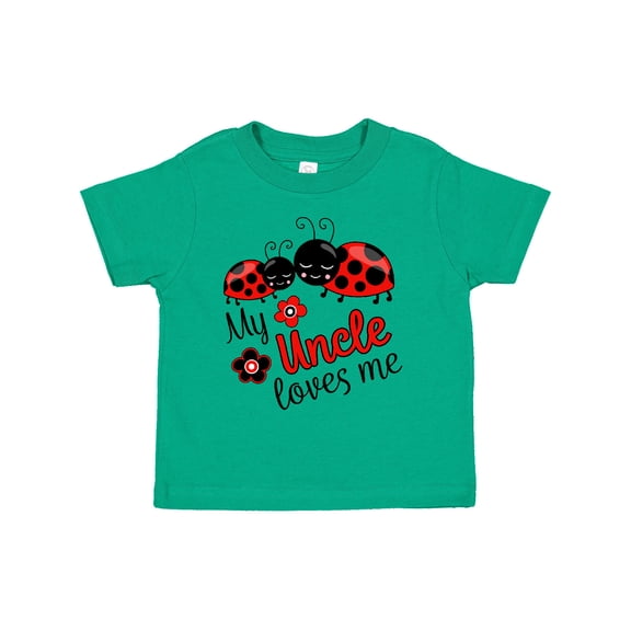 Inktastic My Uncle Loves Me with Cute Ladybugs Boys or Girls Toddler T-Shirt