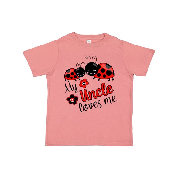 Inktastic My Uncle Loves Me with Cute Ladybugs Boys or Girls Toddler T-Shirt