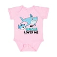 thumbnail image 1 of Inktastic My Uncle Loves Me with Cute Sharks Boys or Girls Baby Bodysuit, 1 of 5