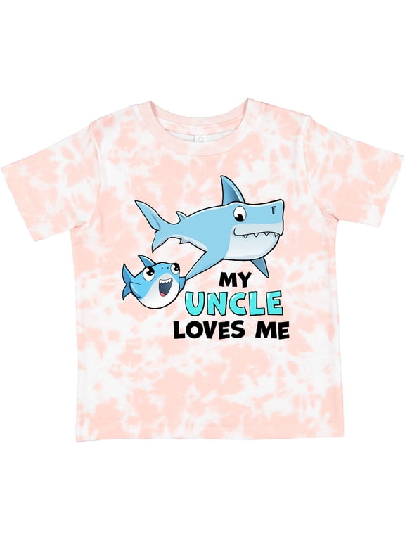 My Uncle Loves Me with Cute Sharks Boys or Girls Toddler T-Shirt