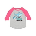 thumbnail image 1 of Inktastic My Uncle Loves Me with Cute Sharks Boys or Girls Toddler T-Shirt, 1 of 5