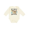 thumbnail image 1 of Inktastic My Uncle Loves Me with Sloth and Hearts Boys or Girls Long Sleeve Baby Bodysuit, 1 of 5