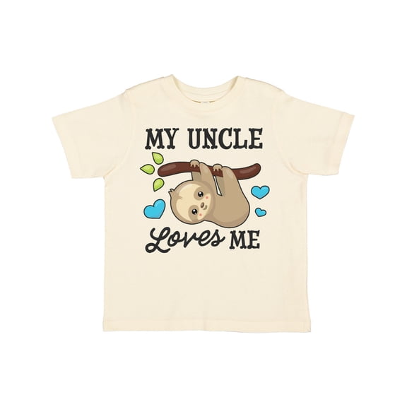 Inktastic My Uncle Loves Me with Sloth and Hearts Boys or Girls Toddler T-Shirt
