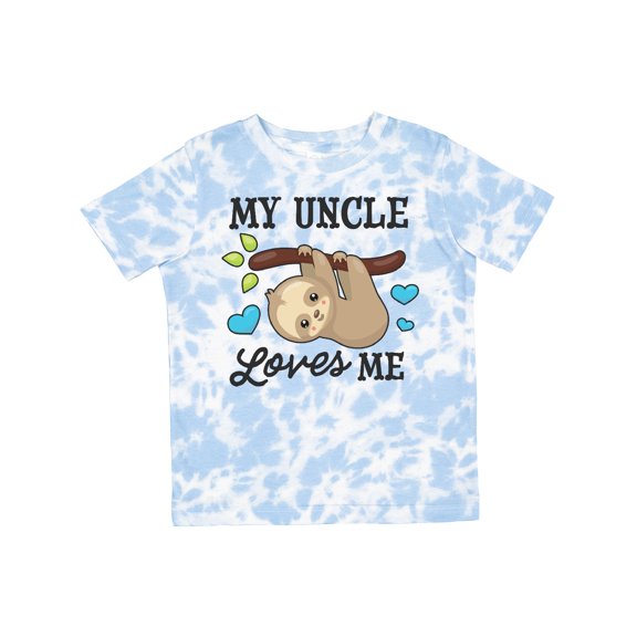 Inktastic My Uncle Loves Me with Sloth and Hearts Boys or Girls Toddler T-Shirt