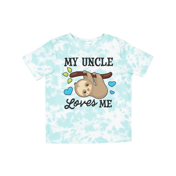 Inktastic My Uncle Loves Me with Sloth and Hearts Boys or Girls Toddler T-Shirt