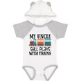 thumbnail image 1 of Inktastic My Uncle Still Plays with Trains Boys or Girls Baby Bodysuit, 1 of 5