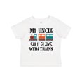 thumbnail image 1 of Inktastic My Uncle Still Plays with Trains Boys or Girls Toddler T-Shirt, 1 of 5