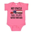 thumbnail image 1 of Inktastic My Uncle Still Plays with Trucks Boys or Girls Baby Bodysuit, 1 of 5