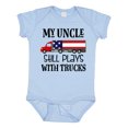 thumbnail image 1 of Inktastic My Uncle Still Plays with Trucks Boys or Girls Baby Bodysuit, 1 of 5