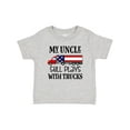 thumbnail image 1 of Inktastic My Uncle Still Plays with Trucks Boys or Girls Baby T-Shirt, 1 of 5