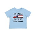 thumbnail image 1 of Inktastic My Uncle Still Plays with Trucks Boys or Girls Baby T-Shirt, 1 of 5