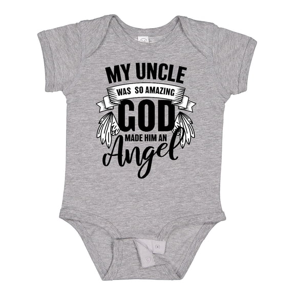 Inktastic My Uncle Was So Amazing God Made Him an Angel Boys or Girls Baby Bodysuit