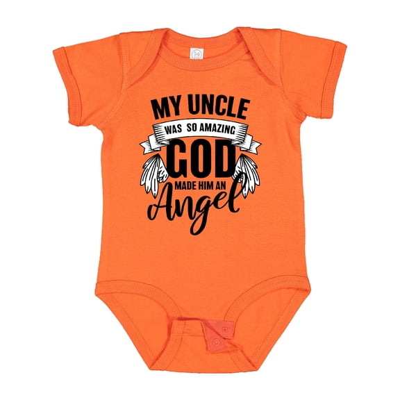 Inktastic My Uncle Was So Amazing God Made Him an Angel Boys or Girls Baby Bodysuit