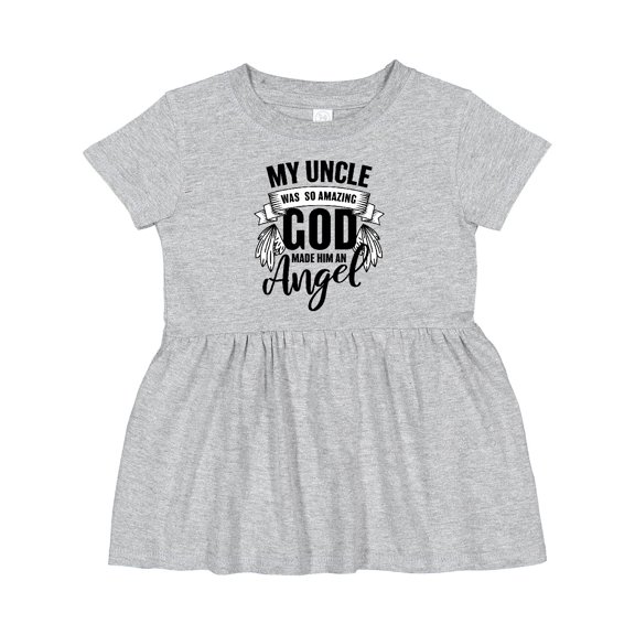 Inktastic My Uncle Was So Amazing God Made Him an Angel Girls Baby Dress