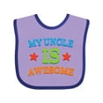 thumbnail image 1 of Inktastic My Uncle is Awesome Boys or Girls Baby Bib, 1 of 4