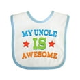 thumbnail image 1 of Inktastic My Uncle is Awesome Boys or Girls Baby Bib, 1 of 4