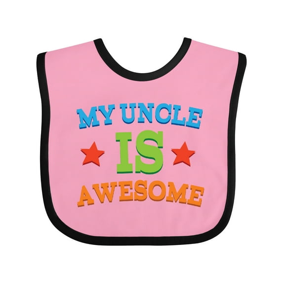 Inktastic My Uncle is Awesome Boys or Girls Baby Bib