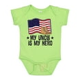 thumbnail image 1 of Inktastic My Uncle is My Hero Military Nephew Boys or Girls Baby Bodysuit, 1 of 5