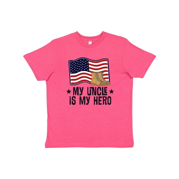 Inktastic My Uncle is My Hero Military Nephew Youth T-Shirt