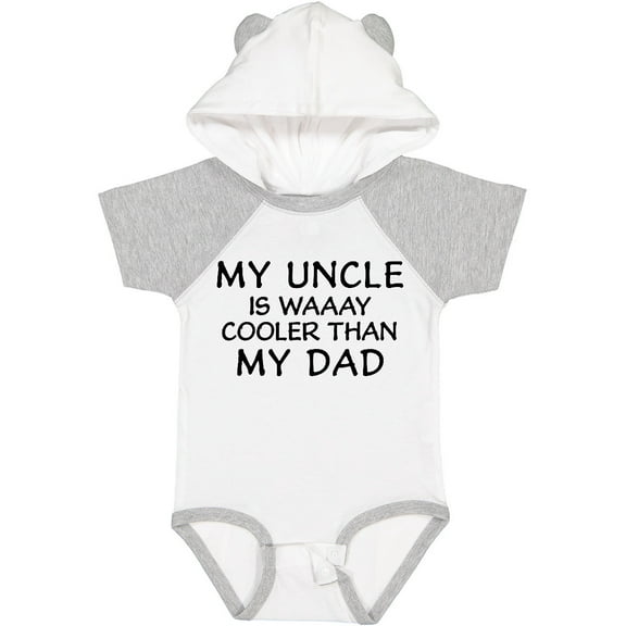 Inktastic My Uncle is Waaay Cooler Than My Dad Boys or Girls Baby Bodysuit