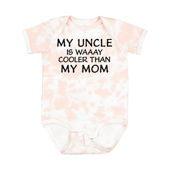Inktastic My Uncle is Waaay Cooler Than My Mom Boys or Girls Baby Bodysuit