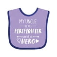 thumbnail image 1 of Inktastic My Uncle is a Firefighter and a Hero Boys or Girls Baby Bib, 1 of 4