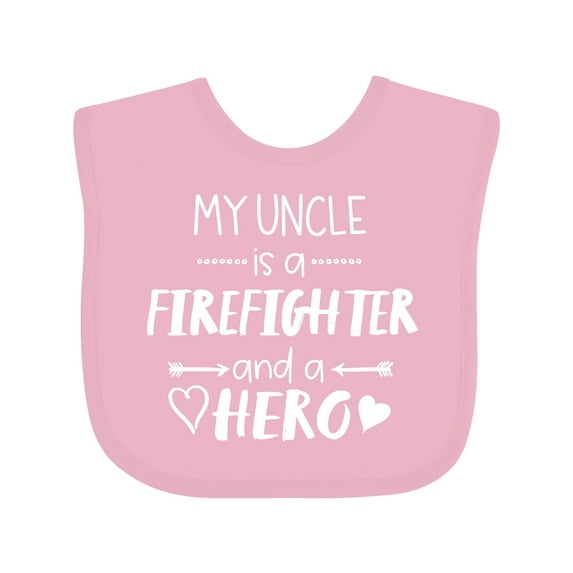 Inktastic My Uncle is a Firefighter and a Hero Boys or Girls Baby Bib