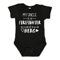 thumbnail image 1 of Inktastic My Uncle is a Firefighter and a Hero Boys or Girls Baby Bodysuit, 1 of 5
