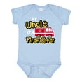 thumbnail image 1 of Inktastic My Uncle is a Firefighter with Fire Truck Boys or Girls Baby Bodysuit, 1 of 5