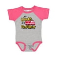 thumbnail image 1 of Inktastic My Uncle is a Firefighter with Fire Truck Boys or Girls Baby Bodysuit, 1 of 5