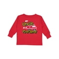 thumbnail image 1 of Inktastic My Uncle is a Firefighter with Fire Truck Boys or Girls Long Sleeve Toddler T-Shirt, 1 of 5