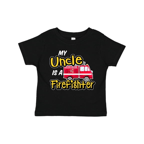 Inktastic My Uncle is a Firefighter with Fire Truck Boys or Girls Toddler T-Shirt