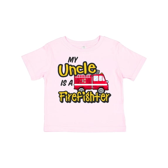 Inktastic My Uncle is a Firefighter with Fire Truck Boys or Girls Toddler T-Shirt