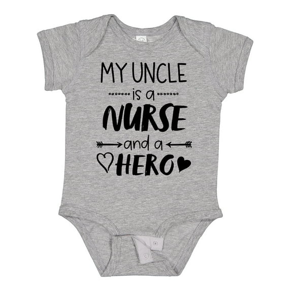 Inktastic My Uncle is a Nurse and a Hero Boys or Girls Baby Bodysuit