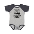 thumbnail image 1 of Inktastic My Uncle is a Nurse and a Hero Boys or Girls Baby Bodysuit, 1 of 5