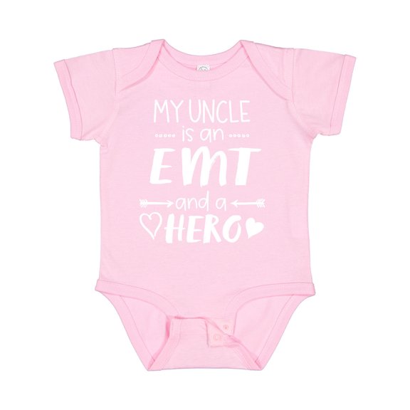 Inktastic My Uncle is an EMT and a Hero Boys or Girls Baby Bodysuit