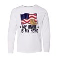 thumbnail image 1 of Inktastic My Uncle is my Hero Military Nephew Long Sleeve Youth T-Shirt, 1 of 5