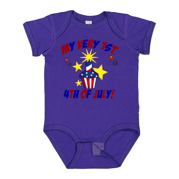 Inktastic My Very 1st 4th of July Boys or Girls Baby Bodysuit
