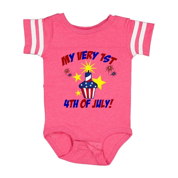 Inktastic My Very 1st 4th of July Boys or Girls Baby Bodysuit