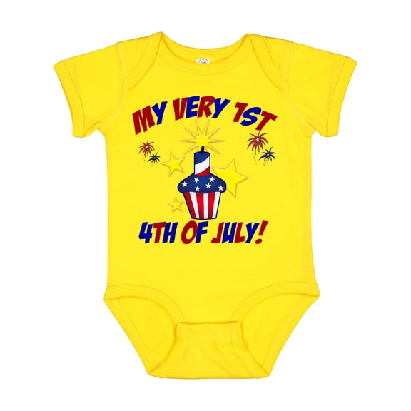 Inktastic My Very 1st 4th of July Boys or Girls Baby Bodysuit