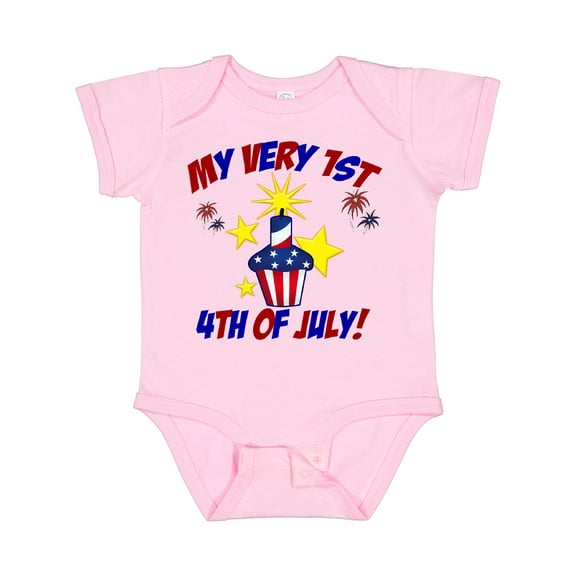 Inktastic My Very 1st 4th of July Boys or Girls Baby Bodysuit