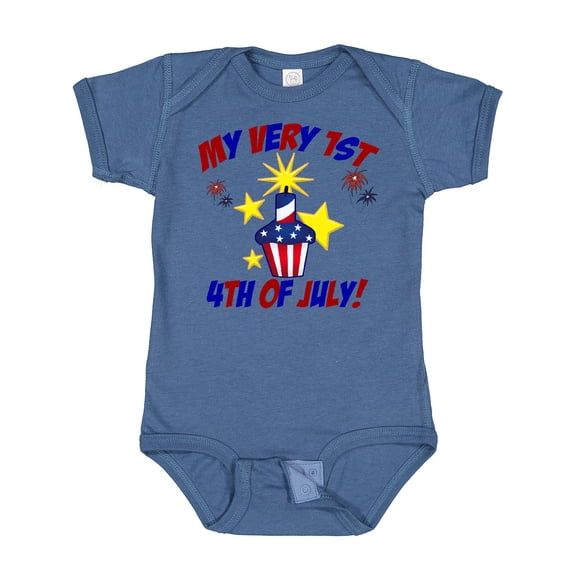 Inktastic My Very 1st 4th of July Boys or Girls Baby Bodysuit