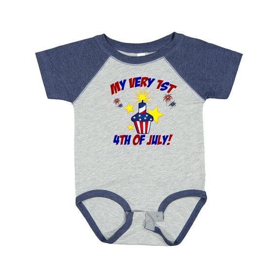 Inktastic My Very 1st 4th of July Boys or Girls Baby Bodysuit