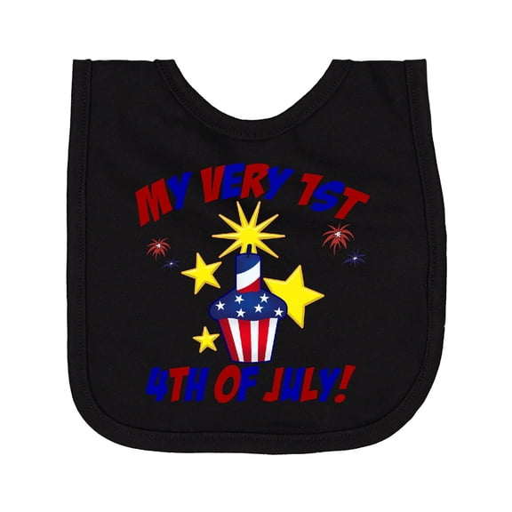 Inktastic My Very 1st 4th of July Newborn Bib